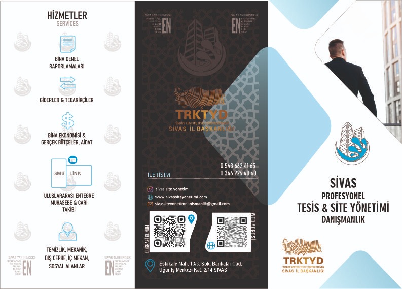 TRKTYD ( Türkiye Kentsel Tesis Yönetim Derneği) Sivas İl Başkanlığı
Sivas Site Tesis Yönetim & Danışmanlık